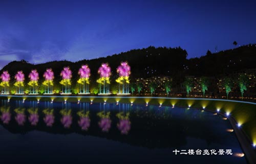 惠水山體夜景設計